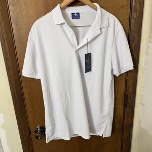AAS & Co. Men's XL White Polo Shirt NEW